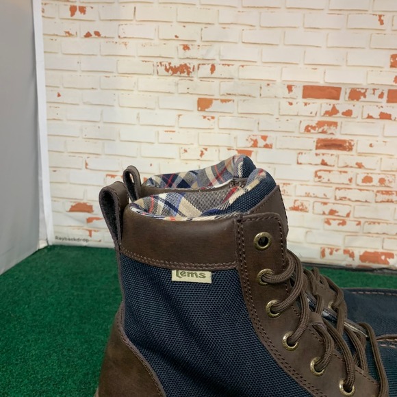 Lems Boulder Boot Mens 44 Navy Stout Minimalist Zero Drop Lightweight Hiking - Picture 4 of 14